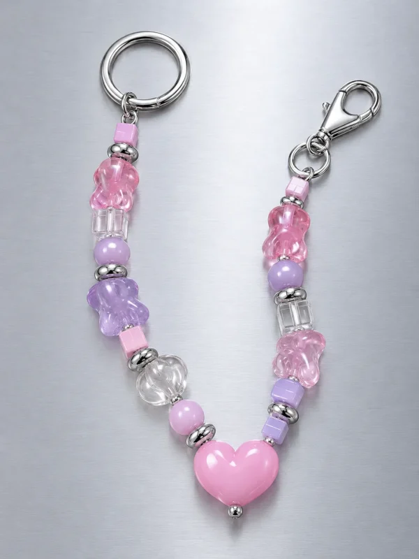 Bubble Pixel Bag Dangle, laid flat