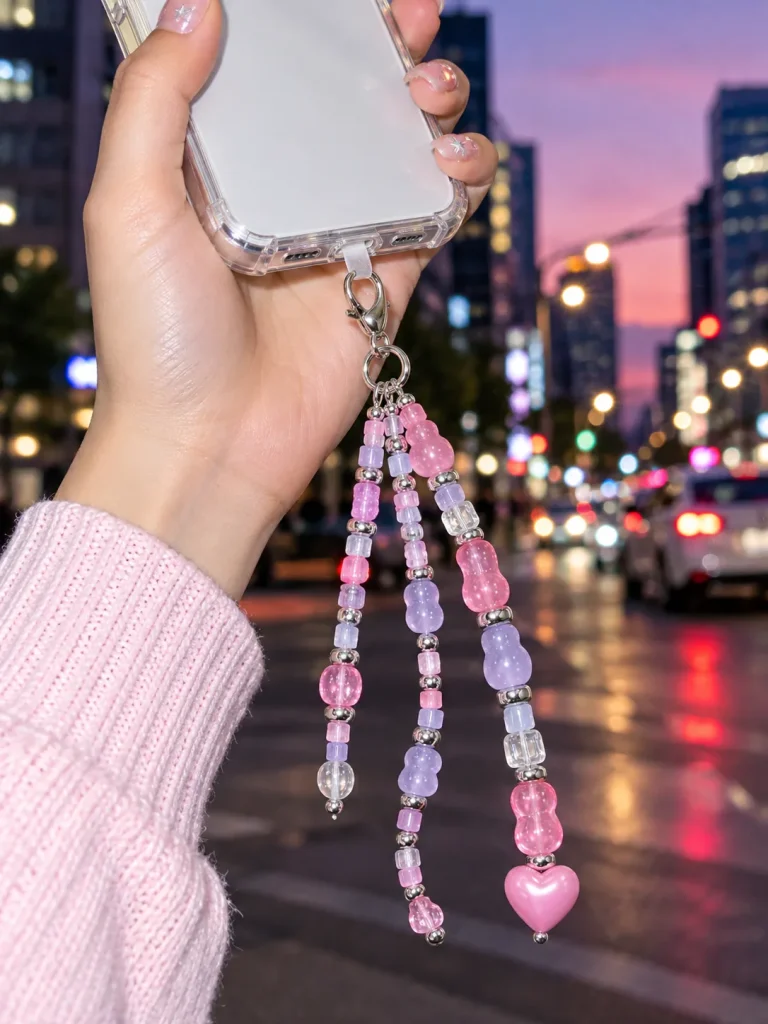 Bubble Pixel Cluster Charm worn or in use