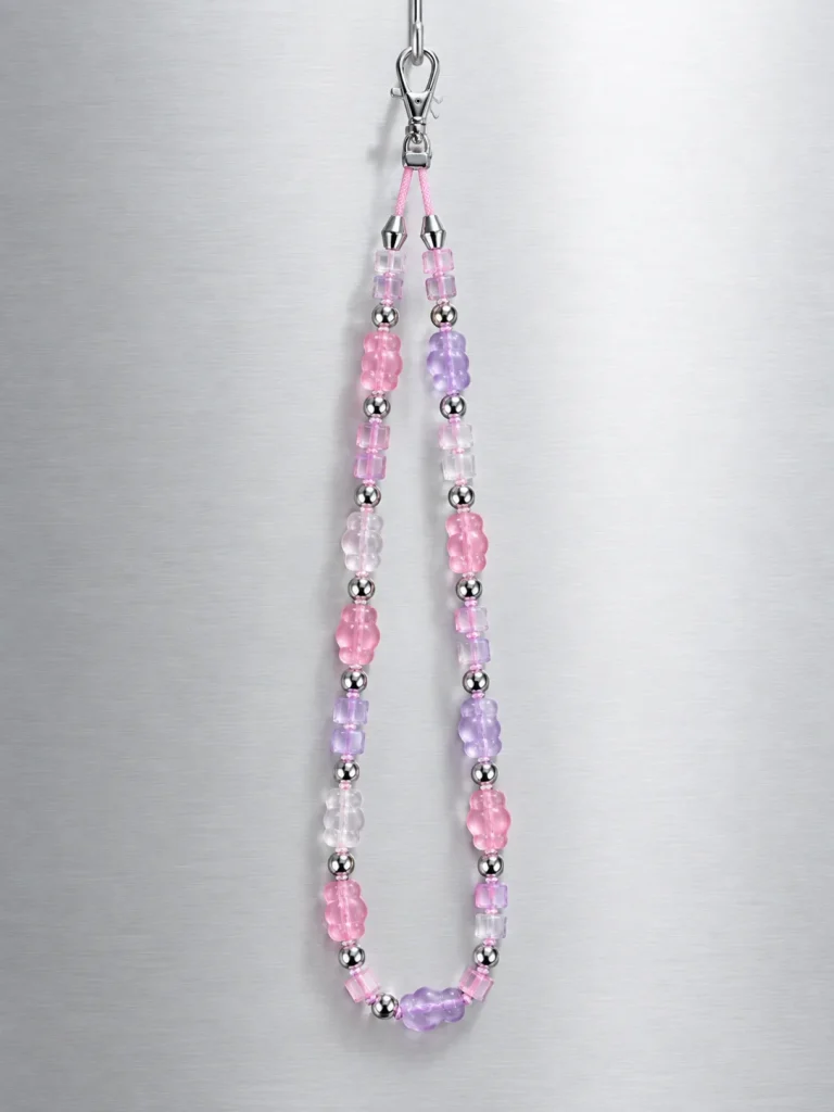 Bubble Pixel Crossbody Lanyard hanging from its clasp