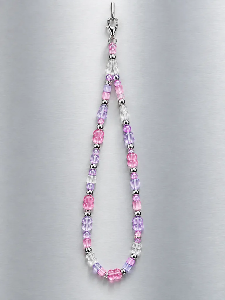 Bubble Pixel Glasses Chain hanging from its clasp