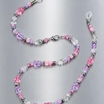 Bubble Pixel Brillenkette, flach ausgelegt
