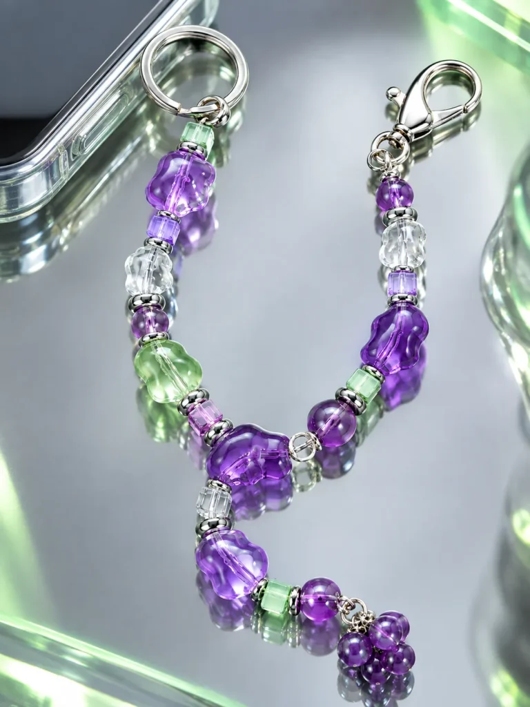 Grape Soda Bag Dangle close up