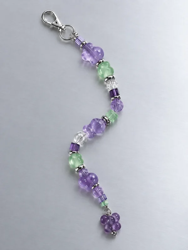 Grape Soda Drop Charm, laid flat