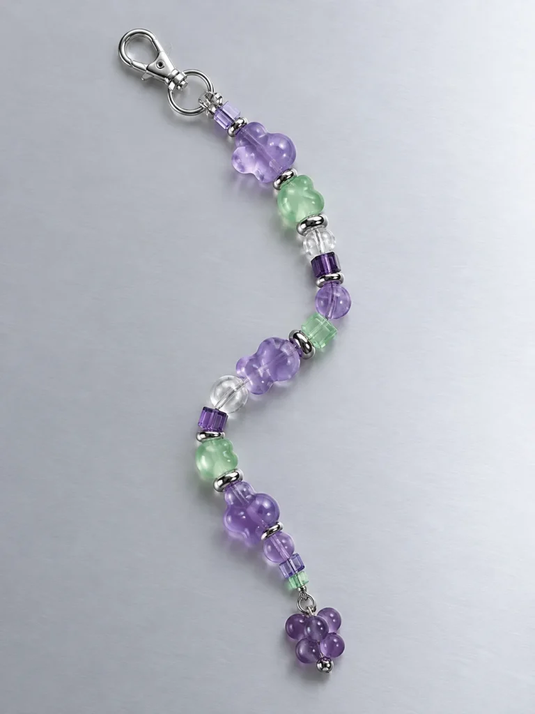 Grape Soda Drop Charm, laid flat
