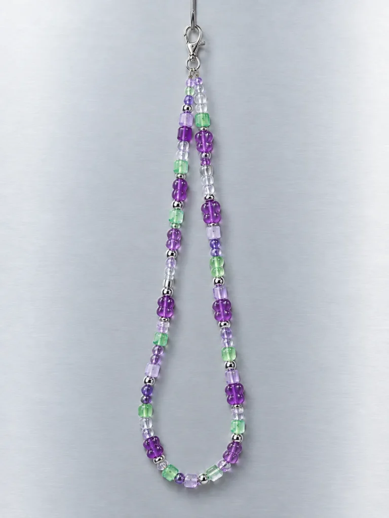 Grape Soda Glasses Chain hanging from its clasp