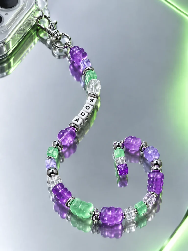 Grape Soda Pixel Strand close up