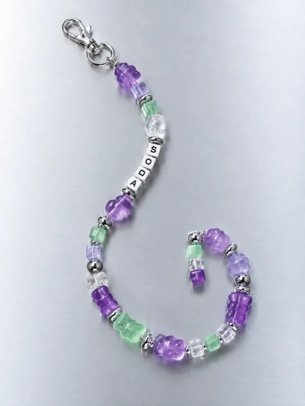 Grape Soda Pixel Strand, laid flat