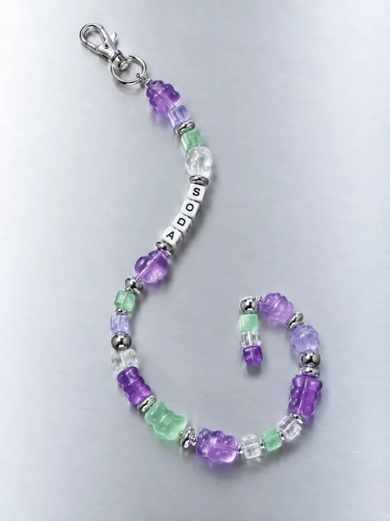 Grape Soda Pixel Strand, laid flat