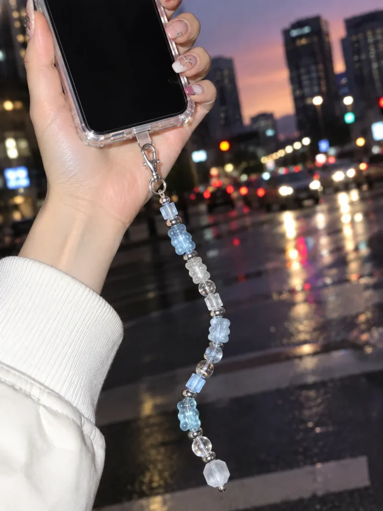Ice Byte Drop Charm worn or in use