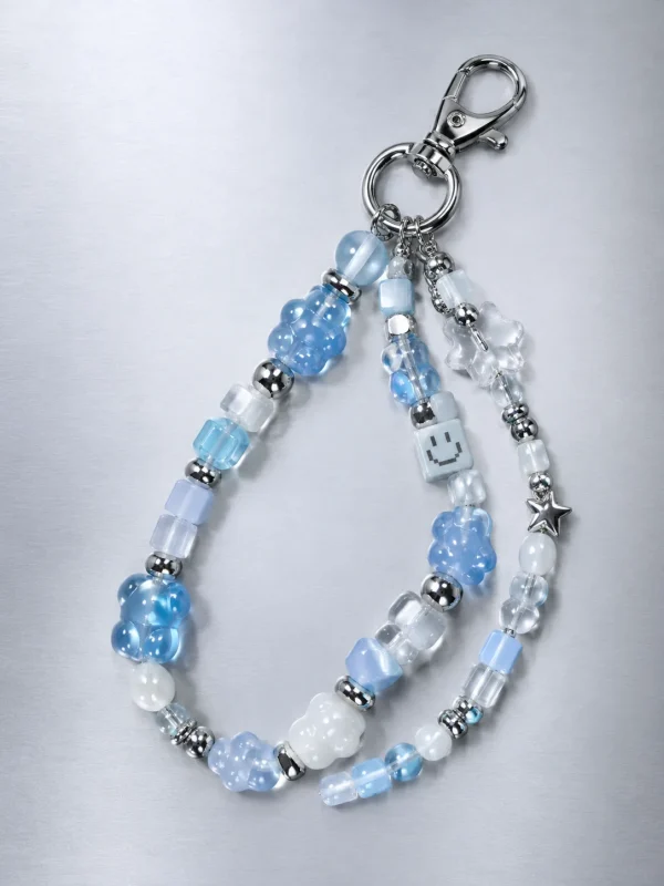 Ice Byte Keyring Cluster, laid flat