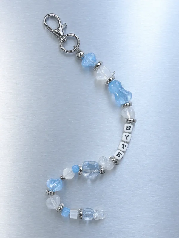 Ice Byte Pixel Strand, laid flat