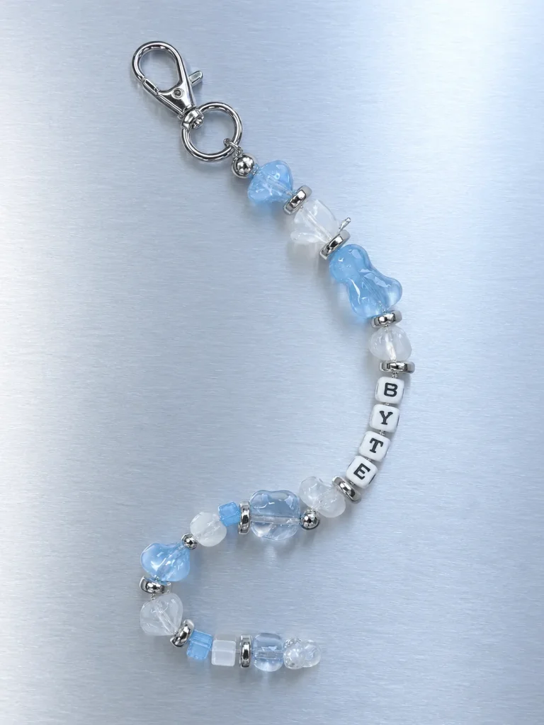 Ice Byte Pixel Strand, laid flat
