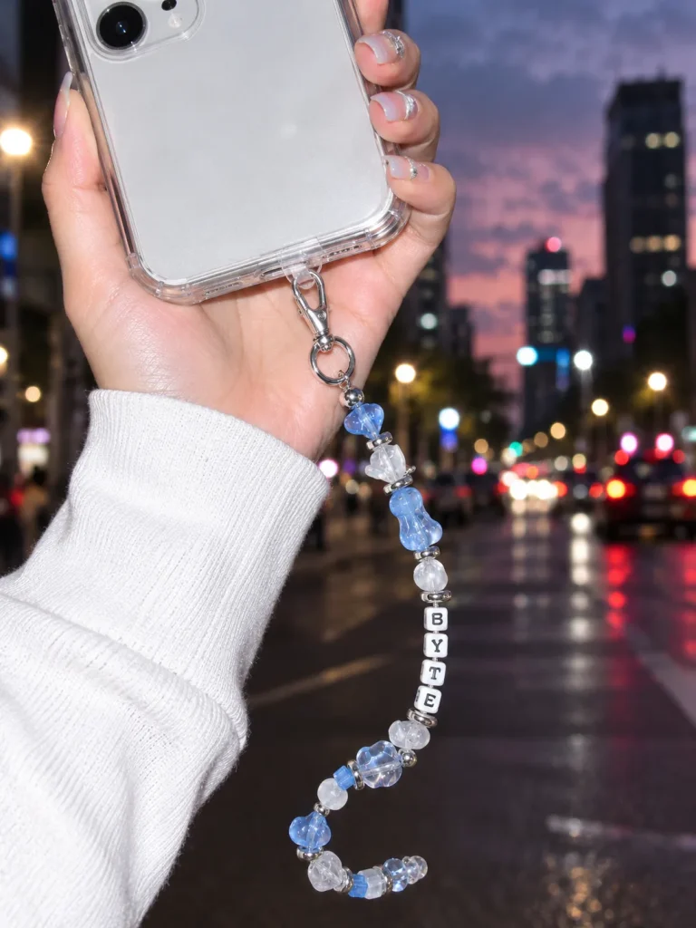 Ice Byte Pixel Strand worn or in use
