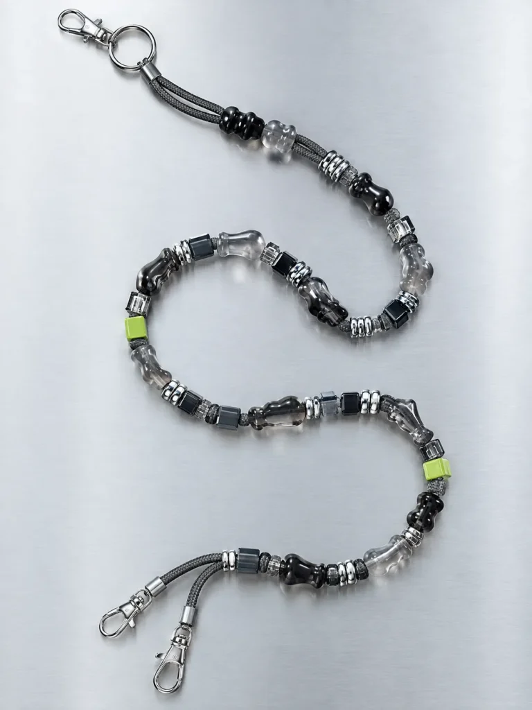 Night Mode Crossbody Lanyard, laid flat