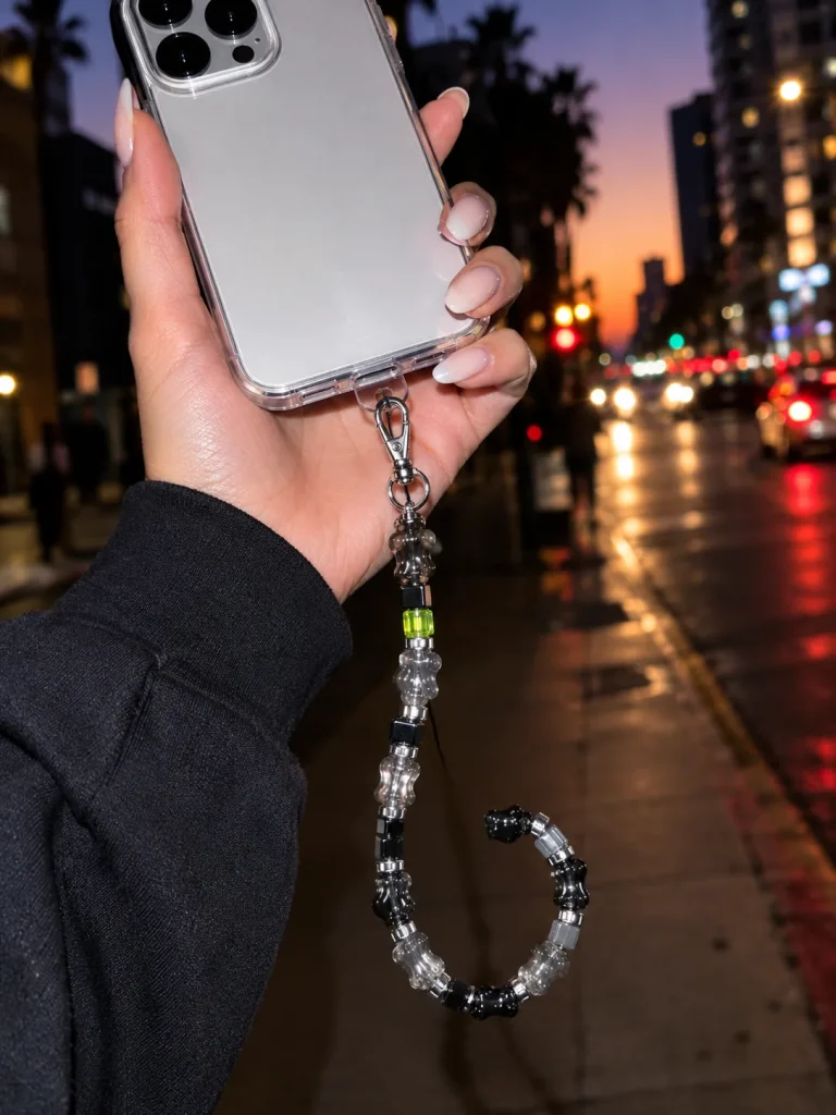 Night Mode Wrist Loop worn or in use