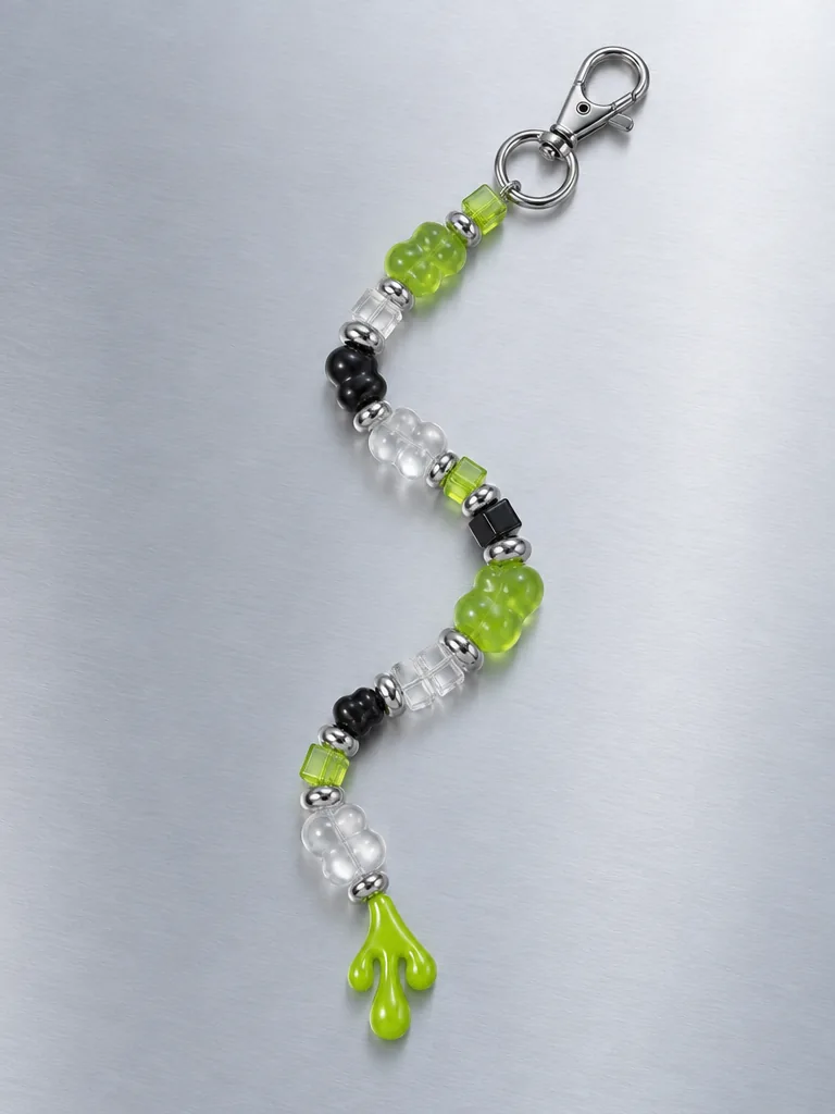 Slime Signal Drop Charm, laid flat