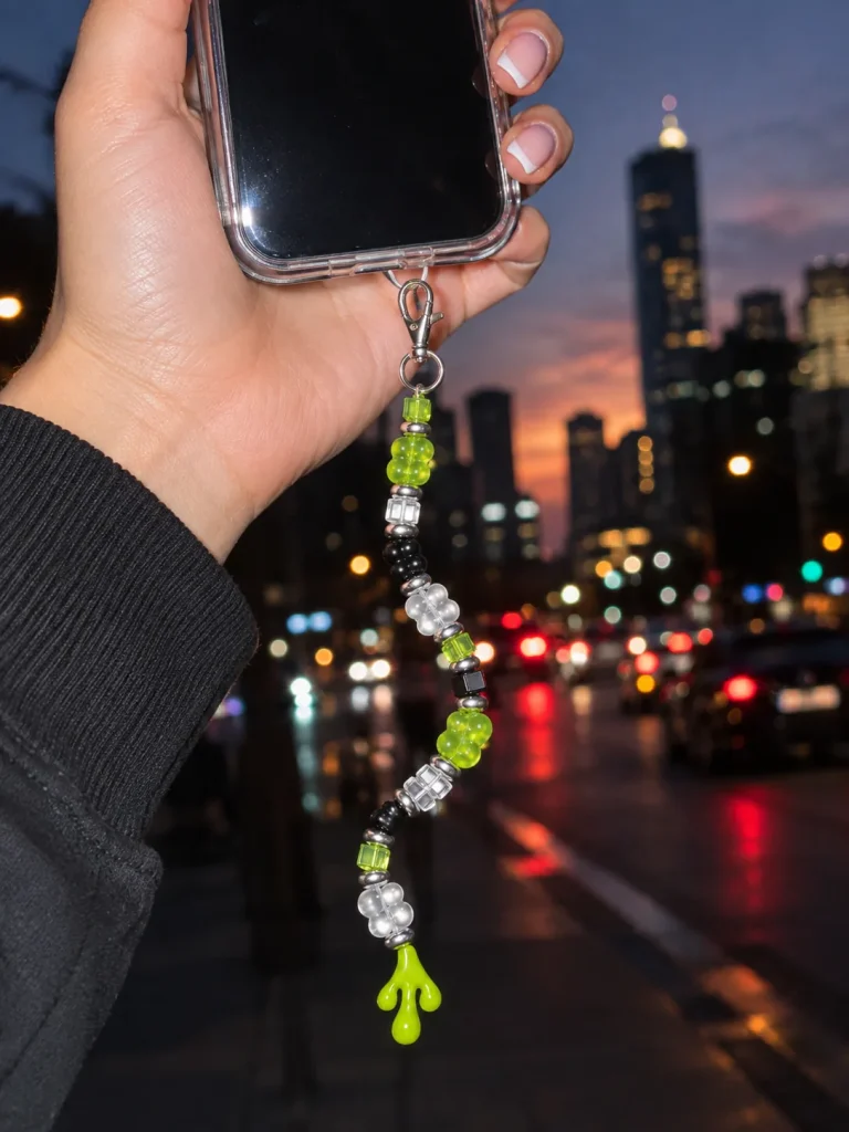 Slime Signal Drop Charm worn or in use