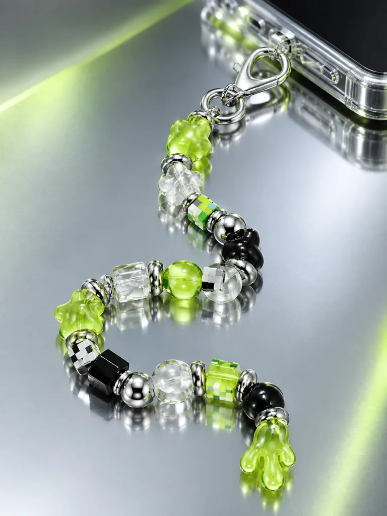 Slime Signal Earbud Case Charm close up
