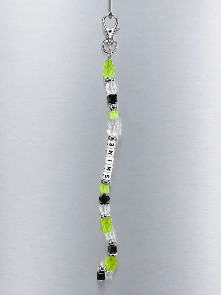 Slime Signal Pixel Strand hanging from its clasp