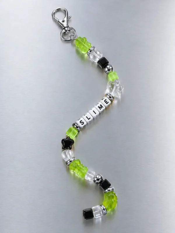 Slime Signal Pixel Strand, laid flat