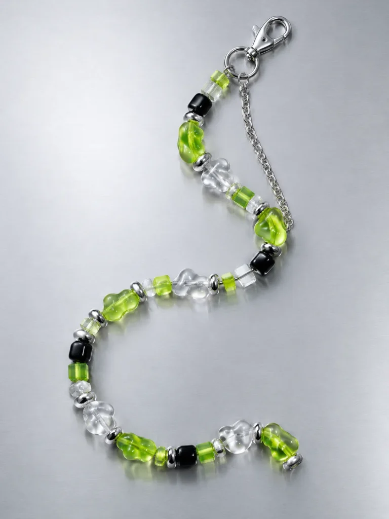 Slime Signal Short Lanyard, laid flat